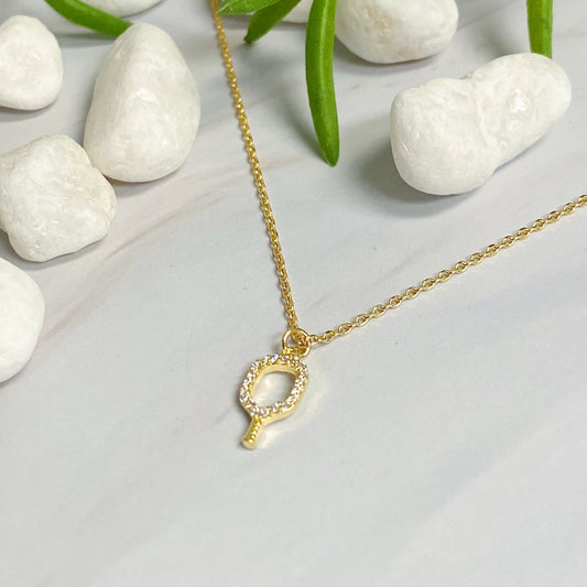 Club Pickleball Dainty Necklace-0