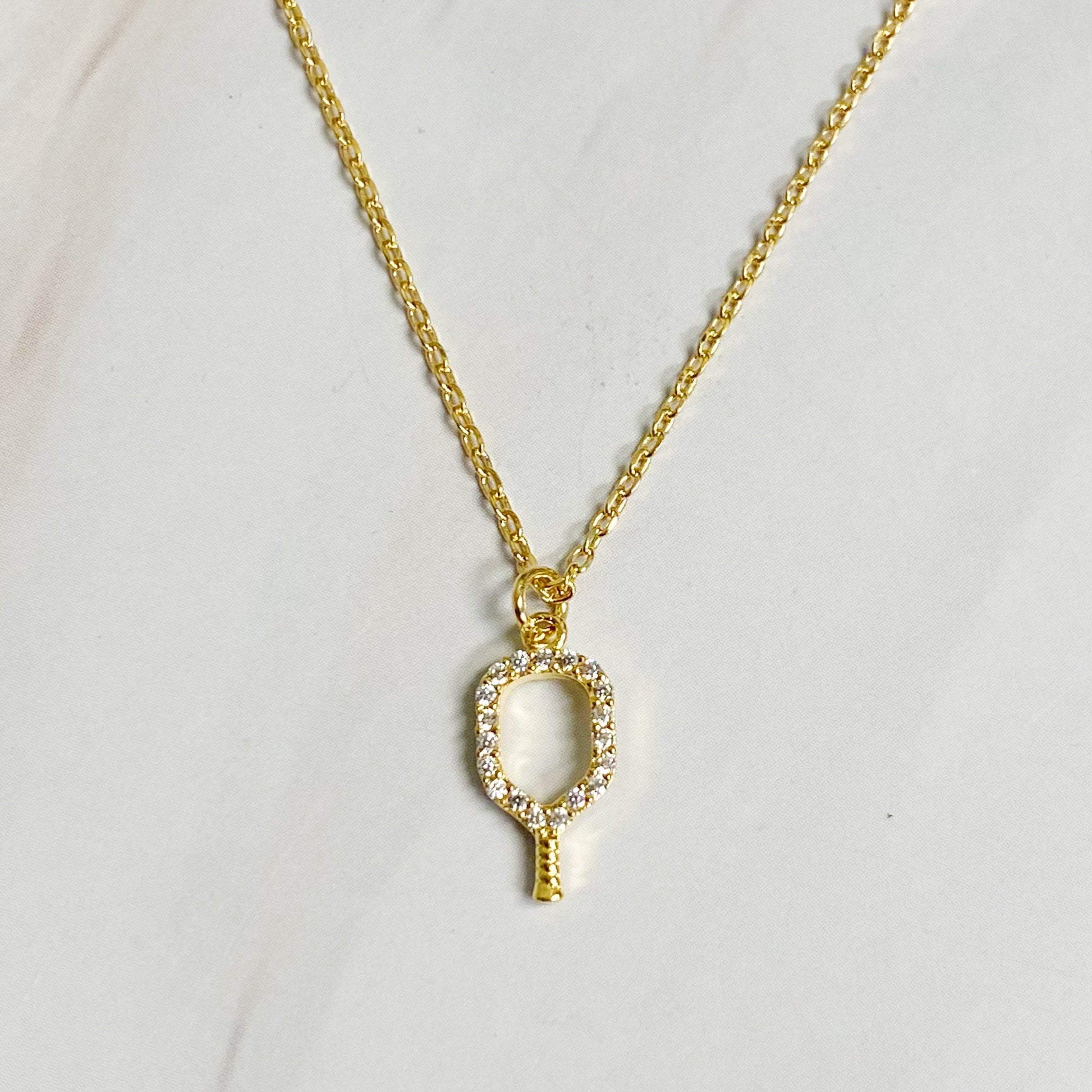 Club Pickleball Dainty Necklace-1